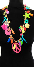 Load image into Gallery viewer, Boho Tassel Peace Pendant Charm Necklace