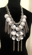 Load image into Gallery viewer, Silver Gem and Chain Tassel Festival Necklace