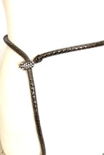 Load image into Gallery viewer, Vintage Gunmetal Long Snake Necklace