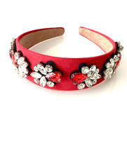 Load image into Gallery viewer, Red Crystal Jewelled Headband
