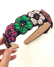 Load image into Gallery viewer, Floral Sparkly Headband
