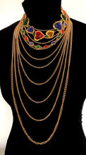 Load image into Gallery viewer, Long Layered Jewel Chain Necklace