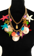 Load image into Gallery viewer, Starfish and Sea Shell Statement Necklace