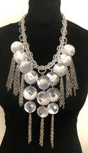 Load image into Gallery viewer, Silver Gem and Chain Tassel Festival Necklace