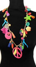 Load image into Gallery viewer, Boho Tassel Peace Pendant Charm Necklace