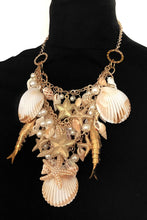 Load image into Gallery viewer, Layered Shell Statement Necklace
