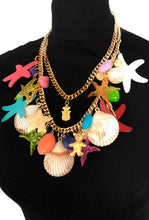 Load image into Gallery viewer, Starfish and Sea Shell Statement Necklace