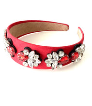 Load image into Gallery viewer, Red Crystal Jewelled Headband
