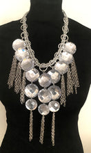 Load image into Gallery viewer, Silver Gem and Chain Tassel Festival Necklace