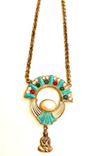 Load image into Gallery viewer, Vintage Turquoise Jewelled Buddha Boho Pendant Necklace
