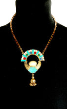 Load image into Gallery viewer, Vintage Turquoise Jewelled Buddha Boho Pendant Necklace
