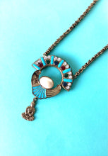 Load image into Gallery viewer, Vintage Turquoise Jewelled Buddha Boho Pendant Necklace