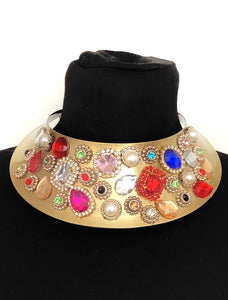 Jewelled Torque Choker Necklace