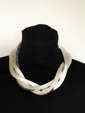 Load image into Gallery viewer, Silver Metal Twist Necklace
