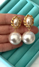 Load image into Gallery viewer, Clip On Pearl Bead Drop Earrings
