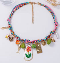 Load image into Gallery viewer, Boho Charm Rope Necklace
