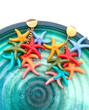Load image into Gallery viewer, Long Starfish Statement Earrings
