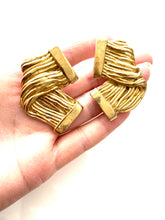 Load image into Gallery viewer, Clip On Gold Vintage Earrings
