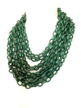 Load image into Gallery viewer, Forest Green Layered Bead Necklace
