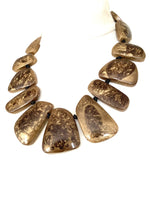 Load image into Gallery viewer, Brown Marbled Stone Necklace
