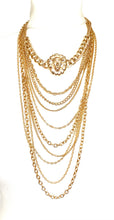 Load image into Gallery viewer, Gold Lions Head Long Chain Necklace
