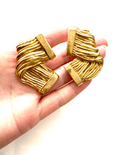 Load image into Gallery viewer, Clip On Gold Vintage Earrings
