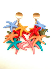 Load image into Gallery viewer, Long Starfish Statement Earrings
