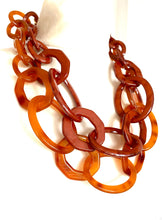 Load image into Gallery viewer, Amber Acrylic Chain Necklace
