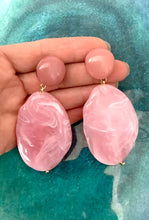 Load image into Gallery viewer, Pink Acrylic Bead Earrings
