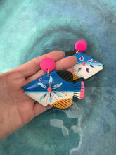 Load image into Gallery viewer, Wooden Tropical Fish Earrings
