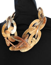 Load image into Gallery viewer, Chunky Beige Acrylic Chain Necklace
