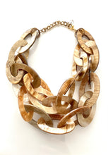 Load image into Gallery viewer, Chunky Beige Acrylic Chain Necklace
