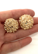 Load image into Gallery viewer, Gold Textured Stud Earrings
