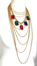 Load image into Gallery viewer, Jewelled Chain Statement Necklace
