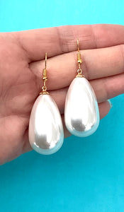 Pearl Teardrop Earrings