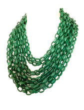 Load image into Gallery viewer, Forest Green Layered Bead Necklace
