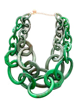 Load image into Gallery viewer, Green Acrylic Chain Necklace
