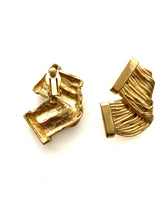 Load image into Gallery viewer, Clip On Gold Vintage Earrings
