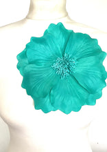 Load image into Gallery viewer, Over-Sized Green Flower Brooch Corsage
