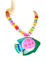 Load image into Gallery viewer, Funky Fish Pendant Necklace
