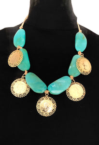 Boho Vintage Coin Necklace