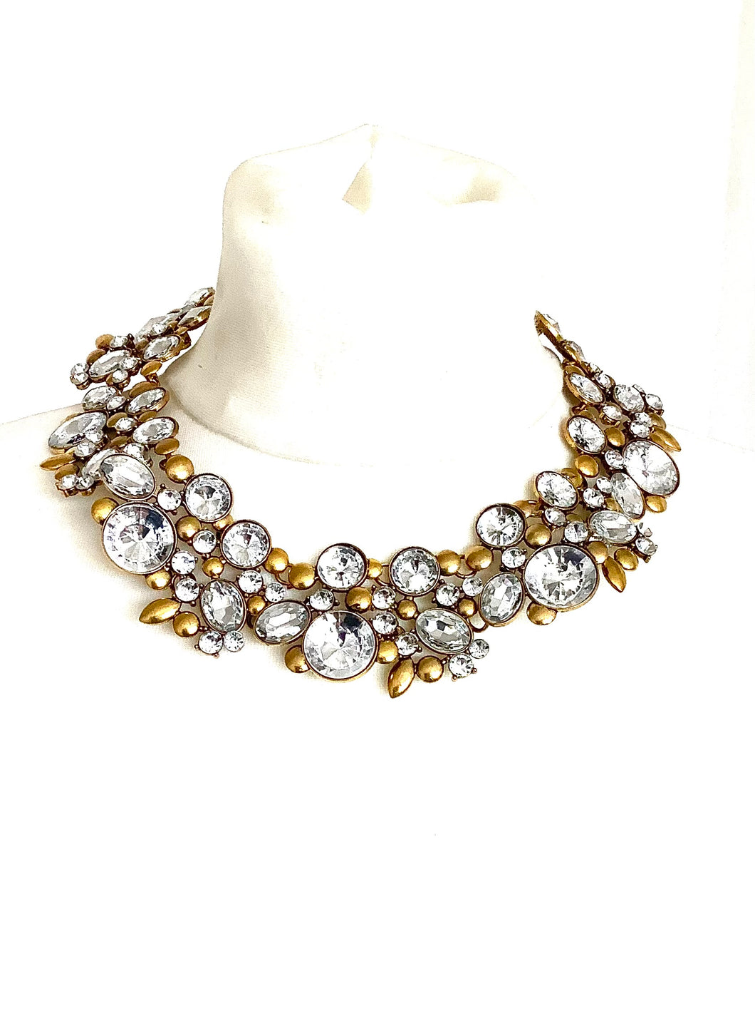 Crystal Collar Statement Necklace