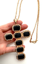 Load image into Gallery viewer, Black Cross Pendant Necklace
