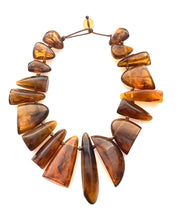 Load image into Gallery viewer, Amber Acrylic Abstract Necklace
