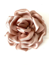 Load image into Gallery viewer, Beige Satin Flower Corsage Brooch
