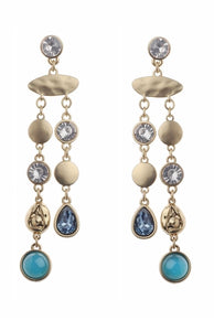 Turquoise Jewel Drop Earrings