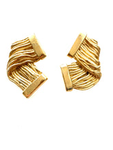 Load image into Gallery viewer, Clip On Gold Vintage Earrings
