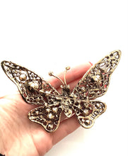 Load image into Gallery viewer, Bejewelled Butterfly Brooch
