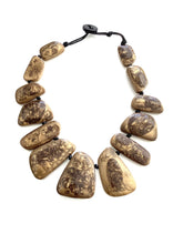 Load image into Gallery viewer, Brown Marbled Stone Necklace
