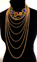 Load image into Gallery viewer, Long Layered Jewel Chain Necklace

